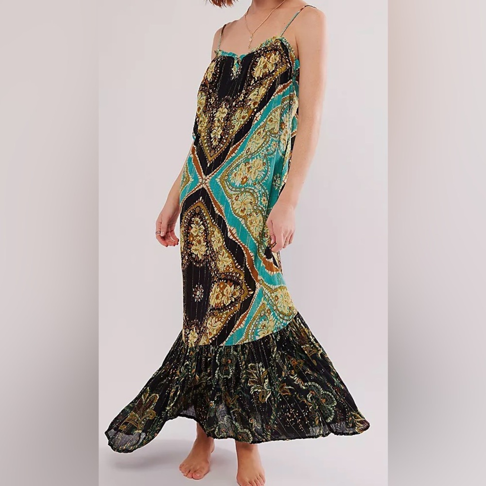 Free People Mojave Mermaid Maxi Slip Dress NEW Size Small